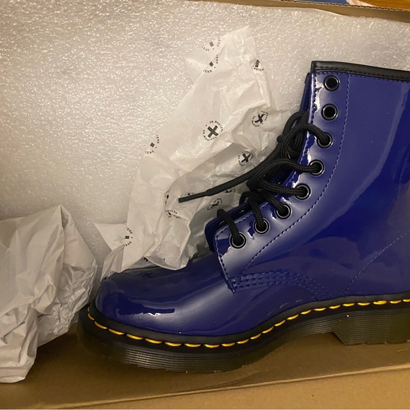 Dr. Martens Blue Lace Up Boots